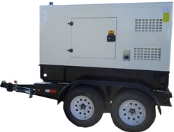 28 KW Perkins Generator Trailer Mounted